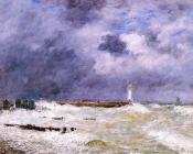 尤金 布丹 : Le Havre, Heavy Winds off of Frascati